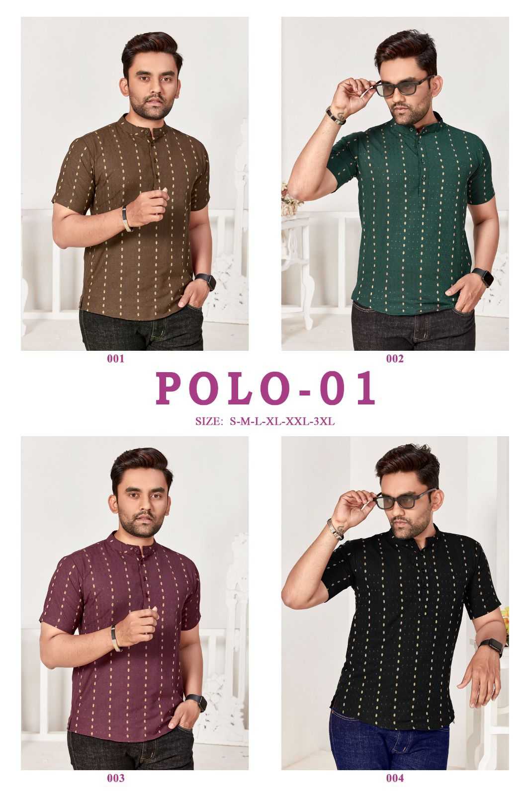 pr polo vol 1 readymade mens short kurta catalog