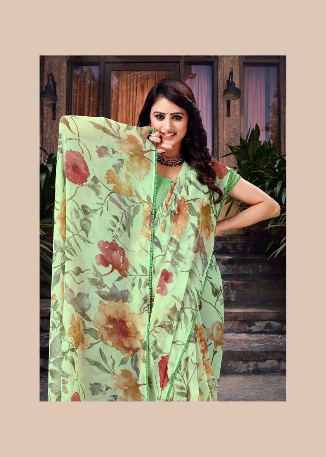 sanjana designer saymore casual weightless sarees catalog