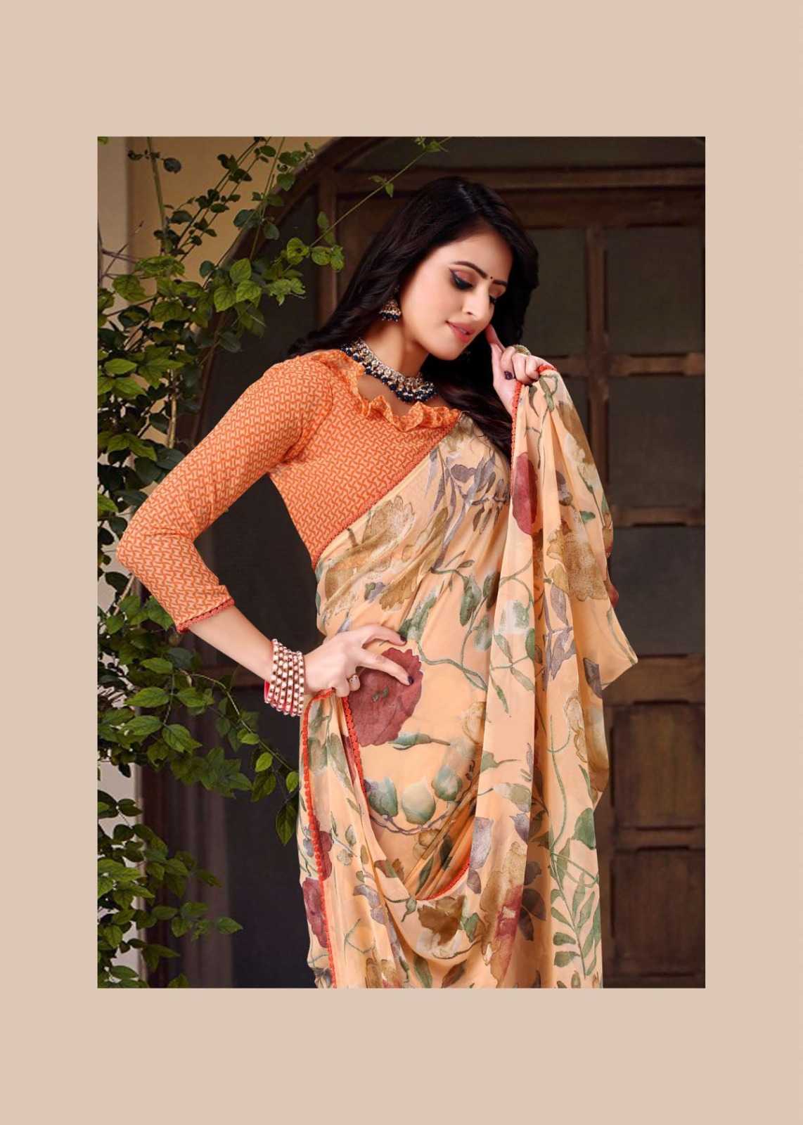 sanjana designer saymore casual weightless sarees catalog