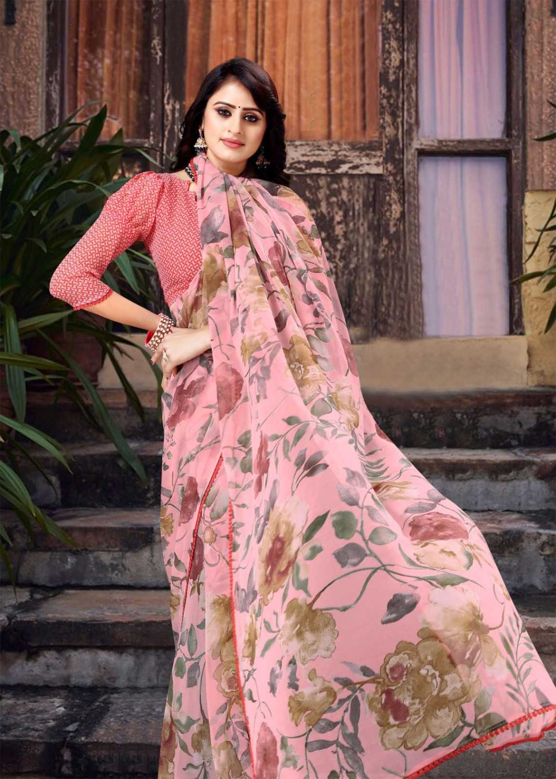 sanjana designer saymore casual weightless sarees catalog