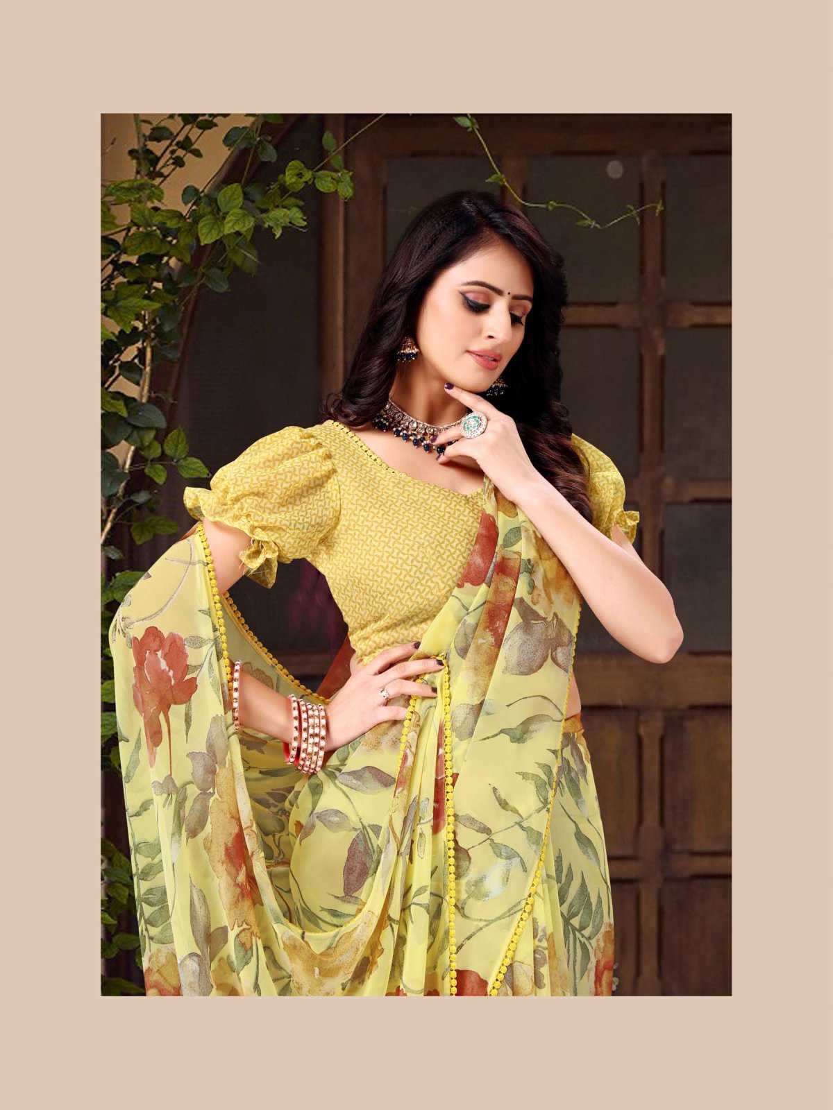sanjana designer saymore casual weightless sarees catalog