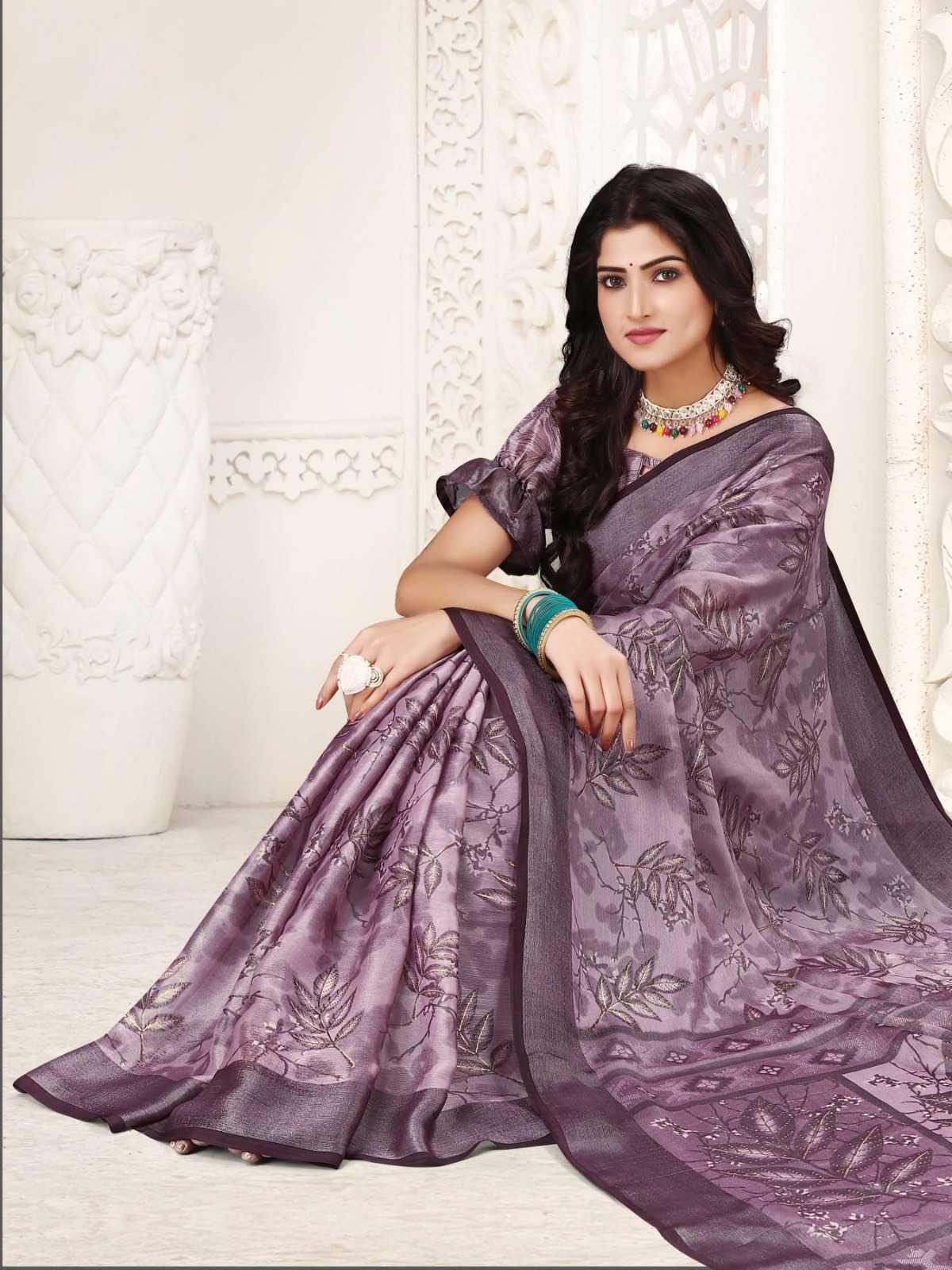 universal vol 5 by sanjana designer adorable fancy brasso foil sarees catalog