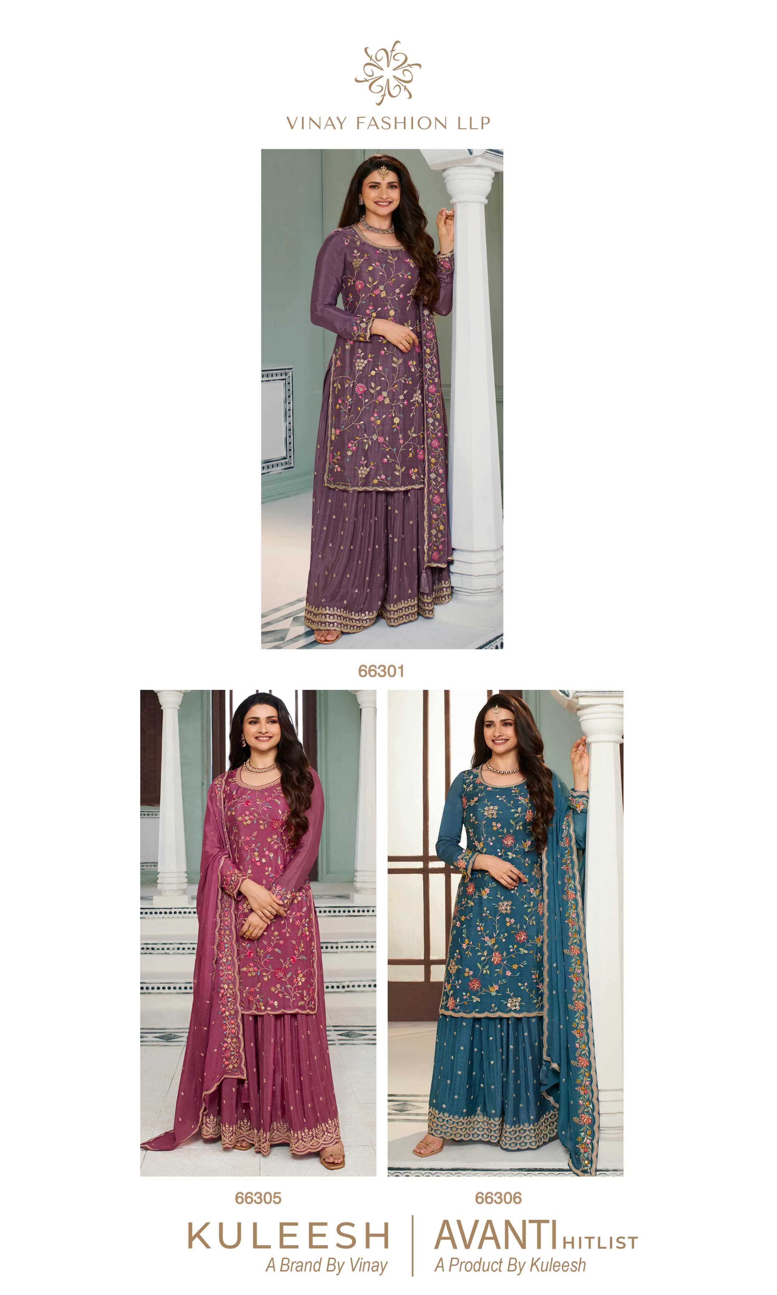 vinay fashion avanti hitlist designer embroidery work dress material