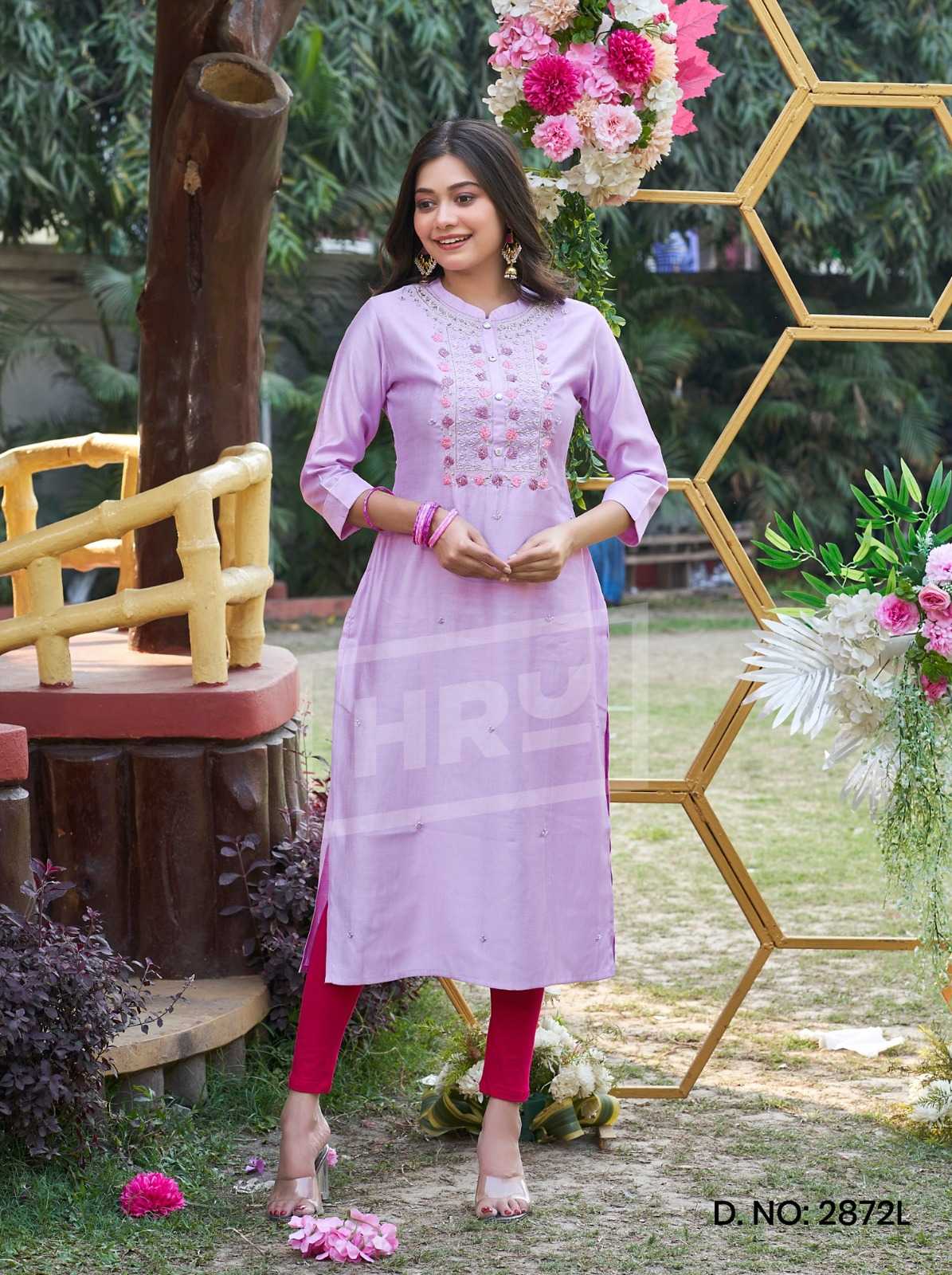 hru india bunty and bubli vol 2 designer kantha work stitch kurti catalog