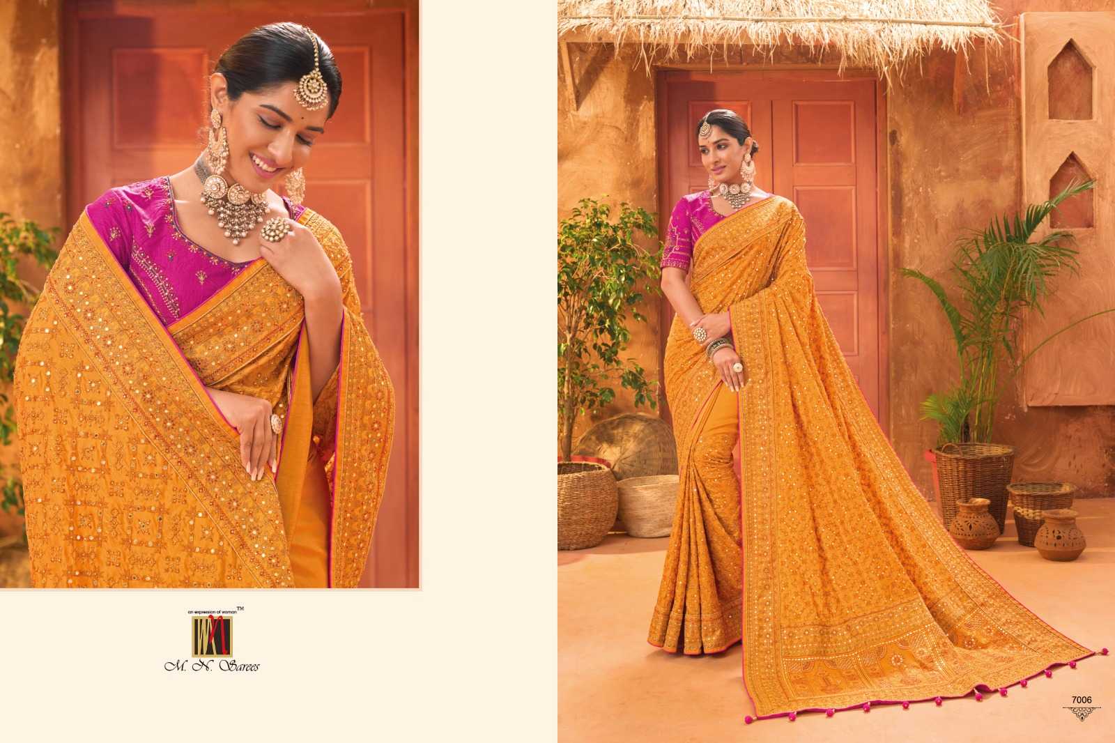 kachhi work vol 5 by mn saree gorgeous hand embroidery work traditional sarees