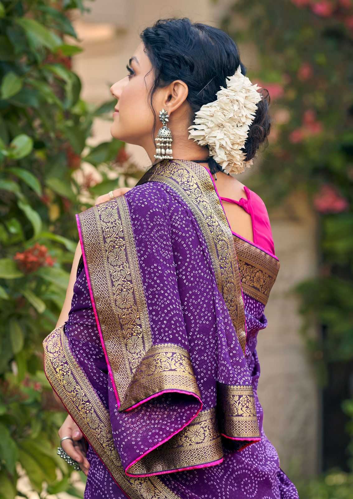 kashvi creation garima new catalog georgette bandhej print sarees 