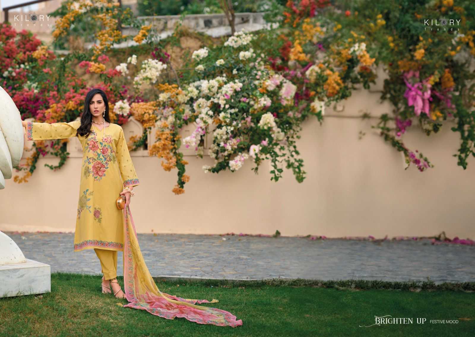 kilory trends high society adorable embroidery work unstitch salwar kameez with pure dupatta
