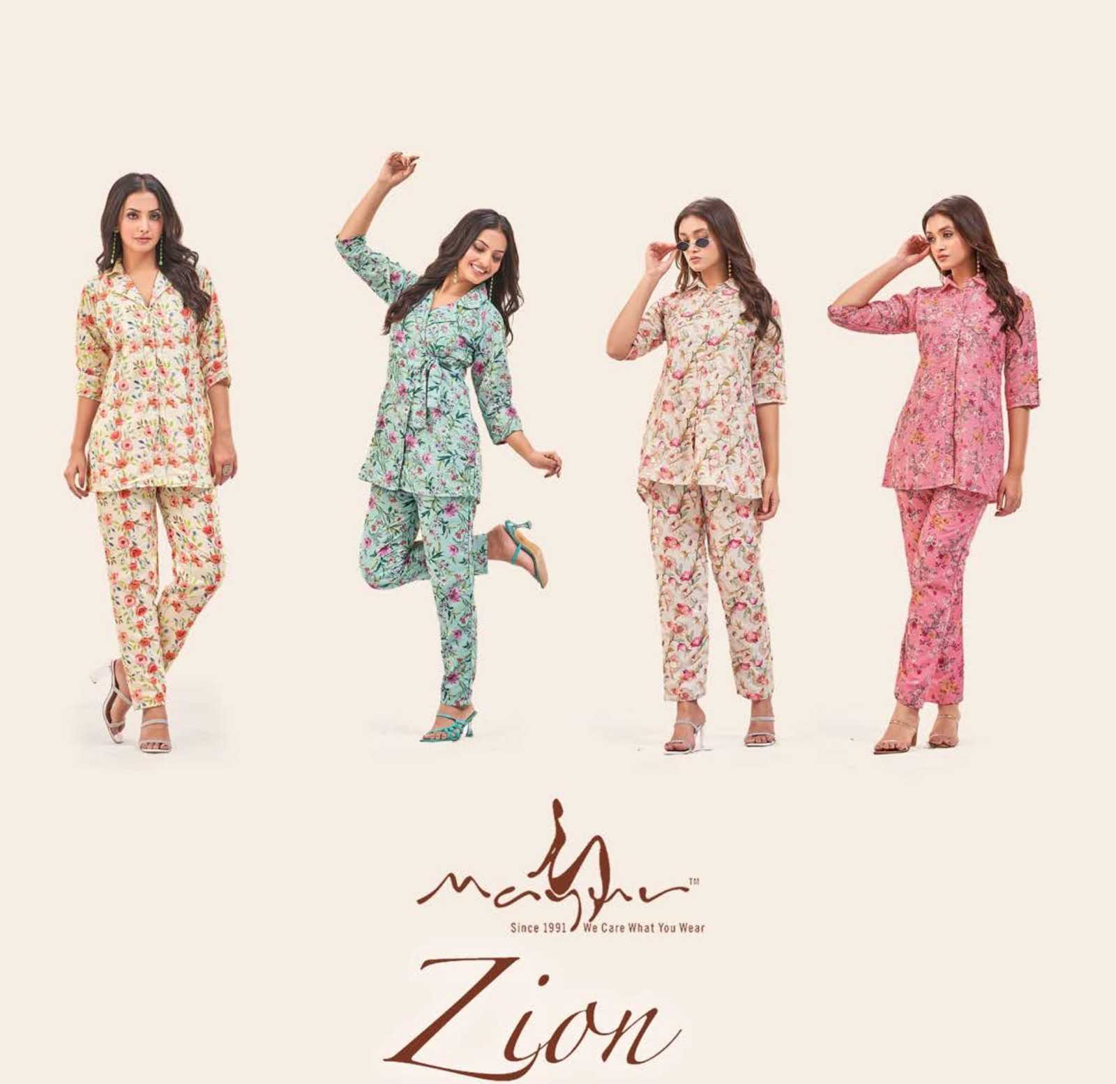 mayur creation zion vol 1 fullstitch stylish chikankari cotton cord set
