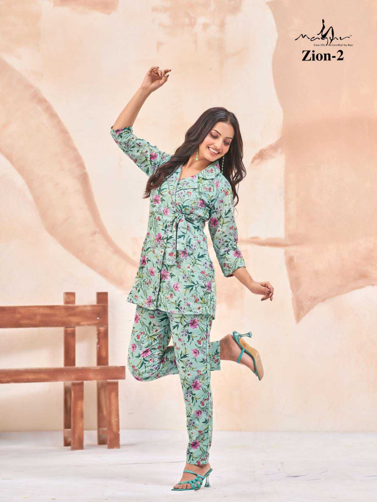 mayur creation zion vol 1 fullstitch stylish chikankari cotton cord set