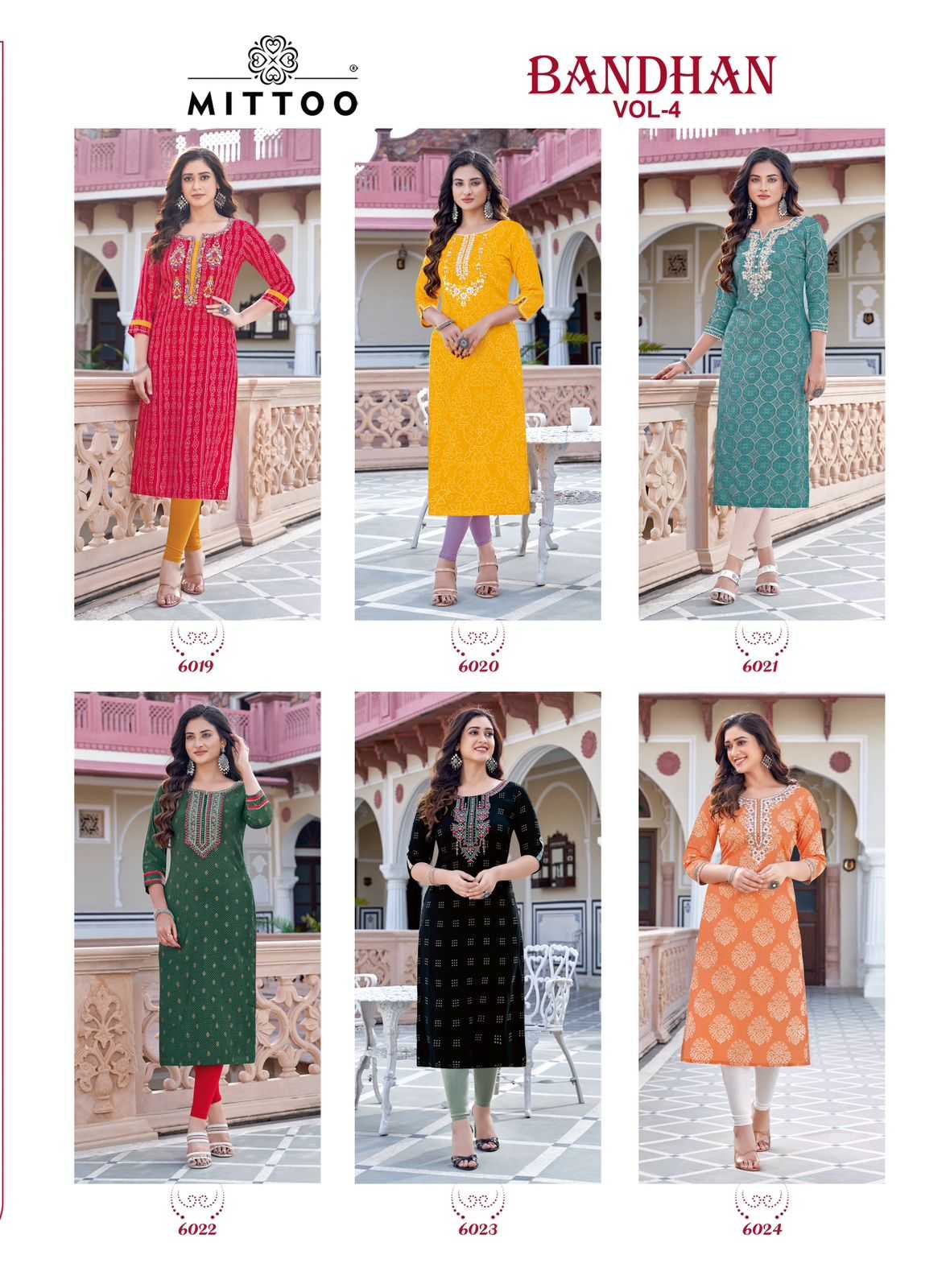 mitto bandhan vol 4 readymade adorable handwork kurti catalog