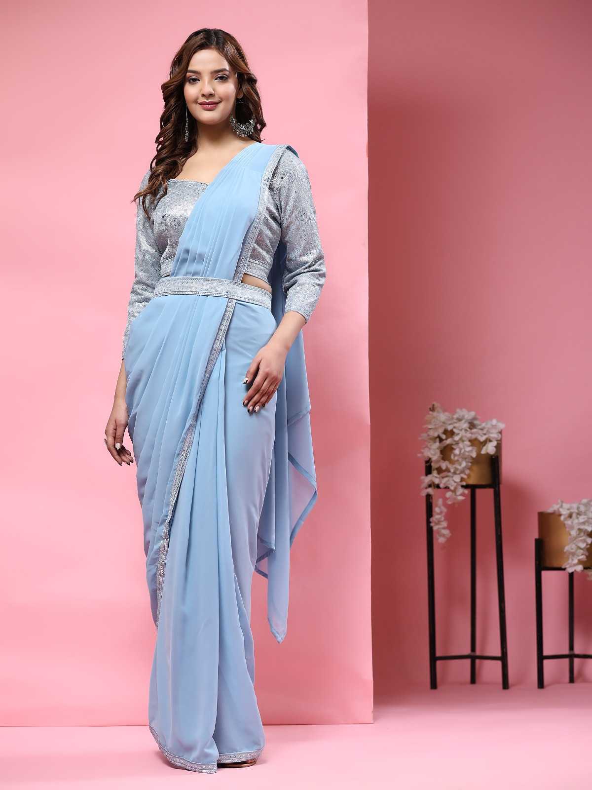 pr a331 designer sequence work ready to wear sarees catalog