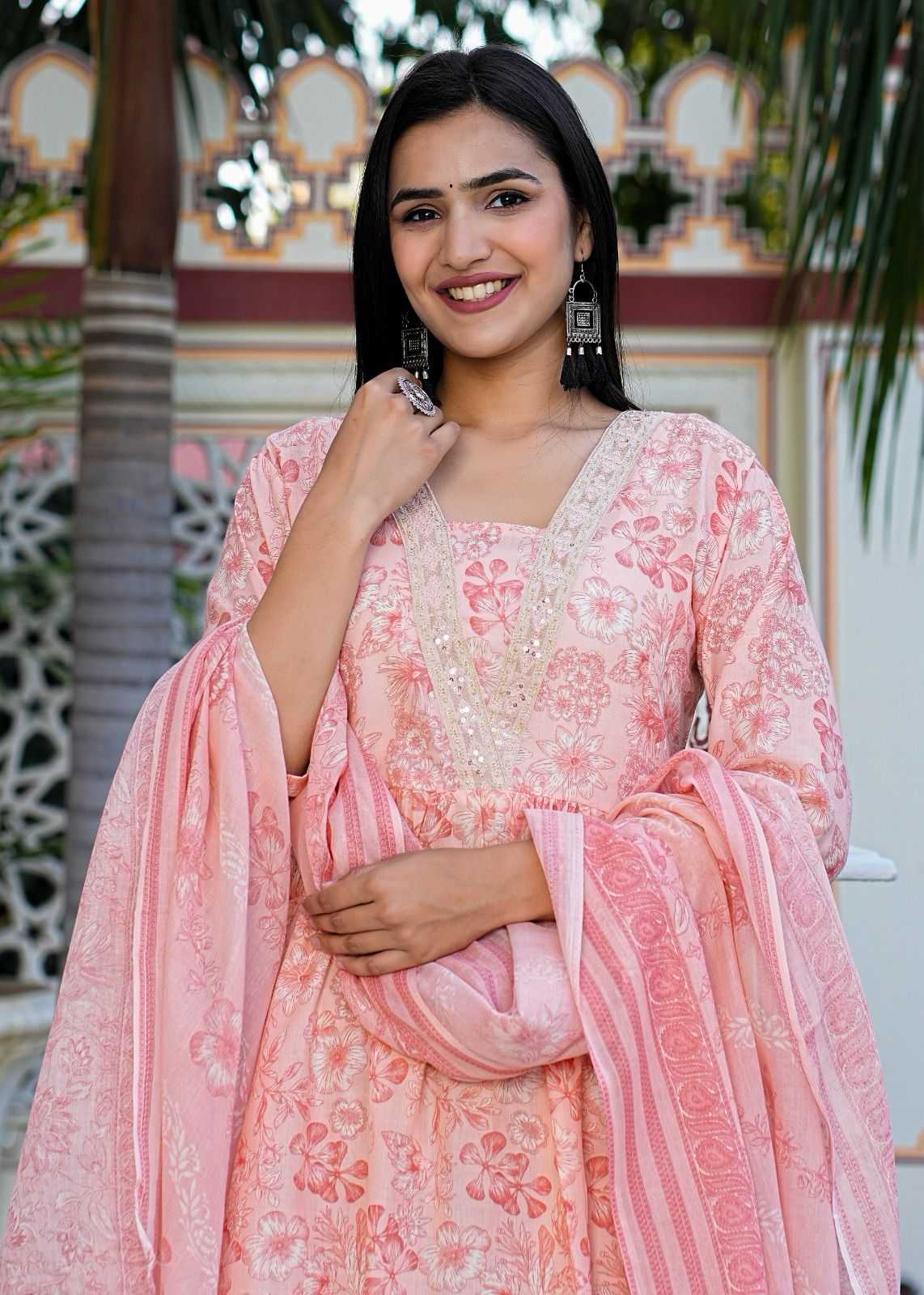 pr heritage nyra 3pcs set work adorable readymade nayra cut salwar suit combo set