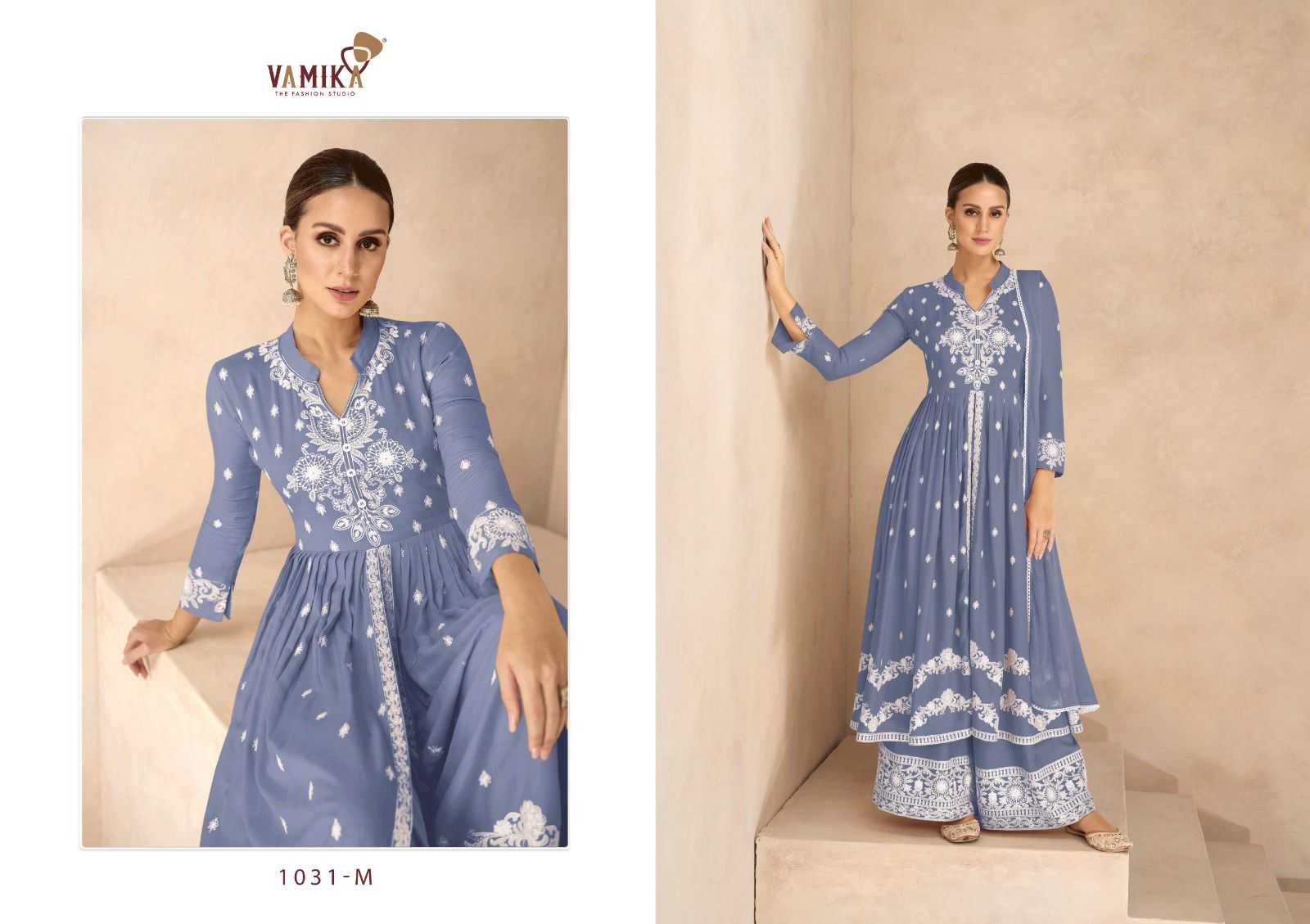 vamika lakhnavi vol 6 hit list beautiful work plazo style salwar kameez
