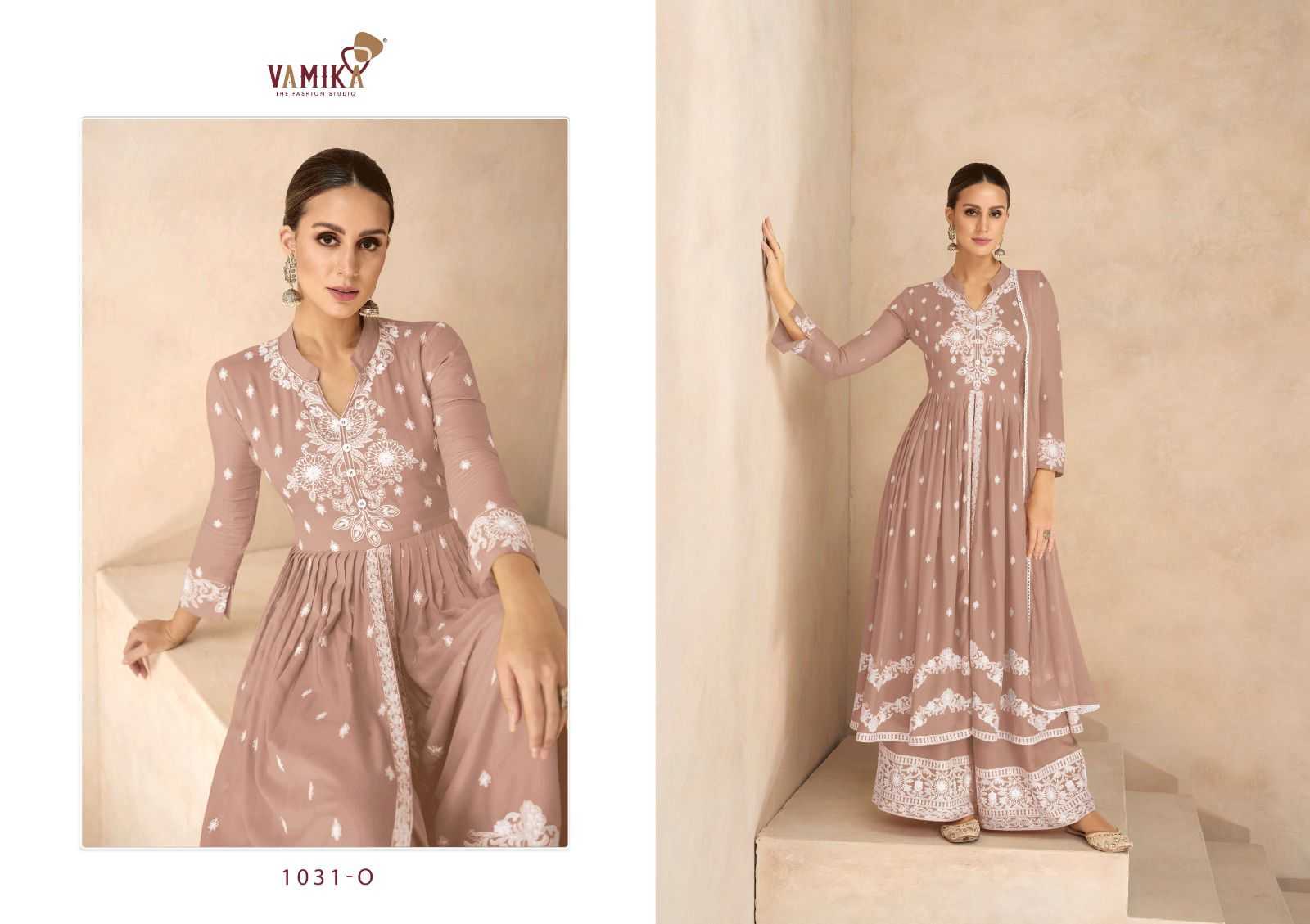 vamika lakhnavi vol 6 hit list beautiful work plazo style salwar kameez