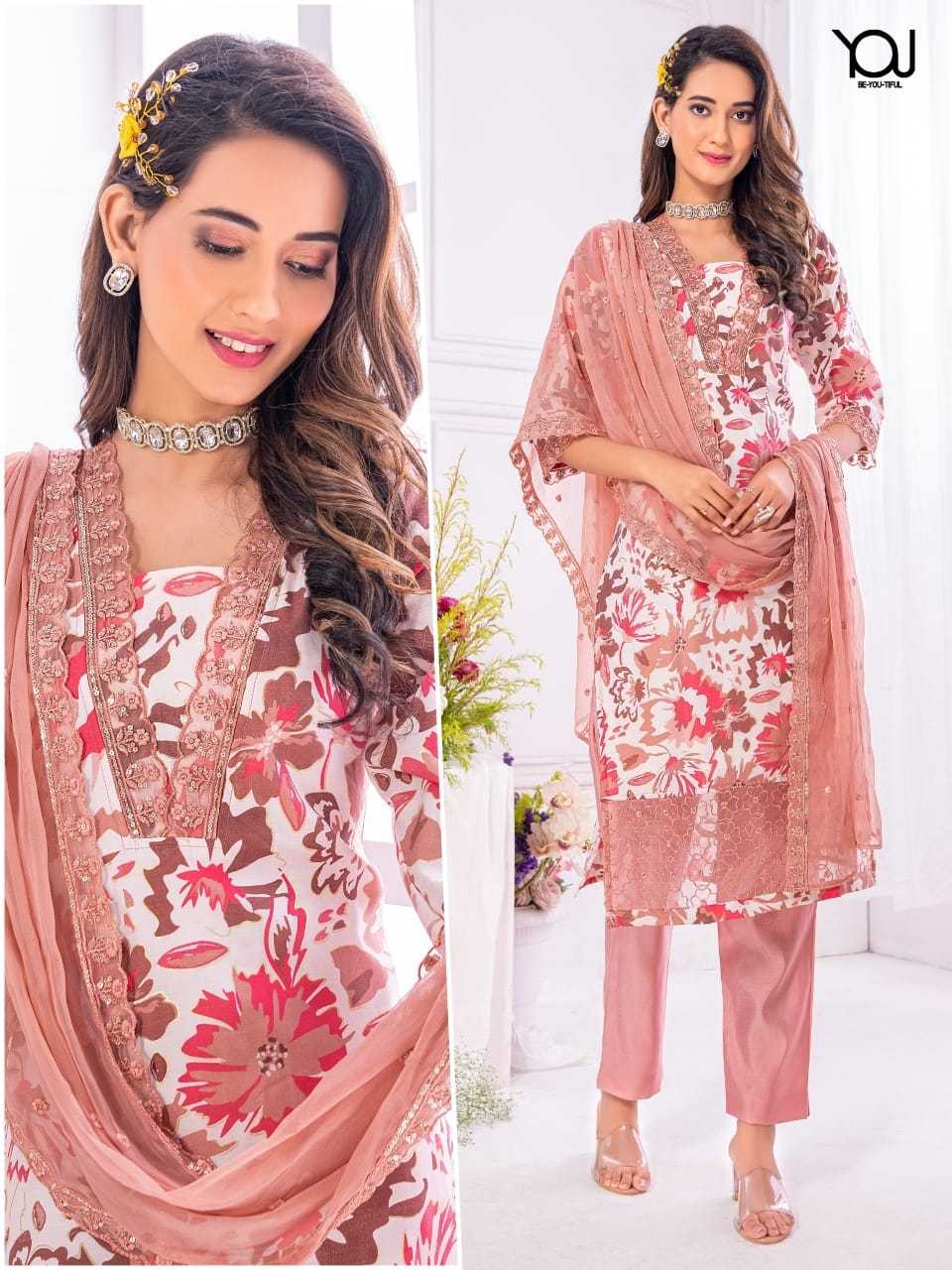 wanna you vintage 107-110 readymade salwar kameez combo set in plus size