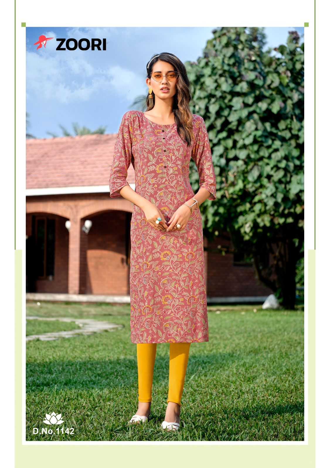 zoori akshara vol 24 fullstitched simple ladies kurti catalog