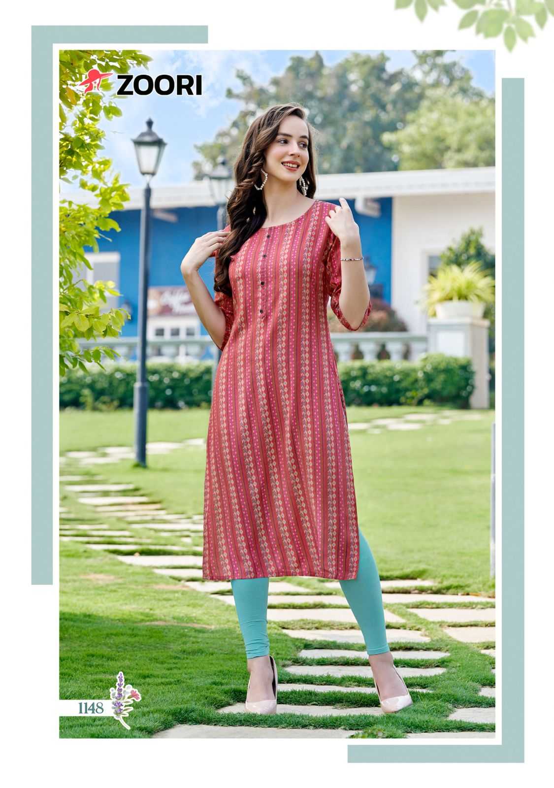zoori akshara vol 25 readymade simple ladies kurti catalog