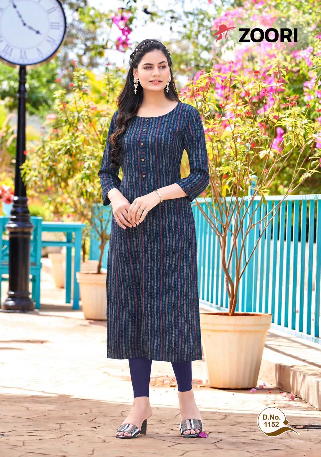 zoori akshara vol 26 stitched fancy rayon straight kurti catalog