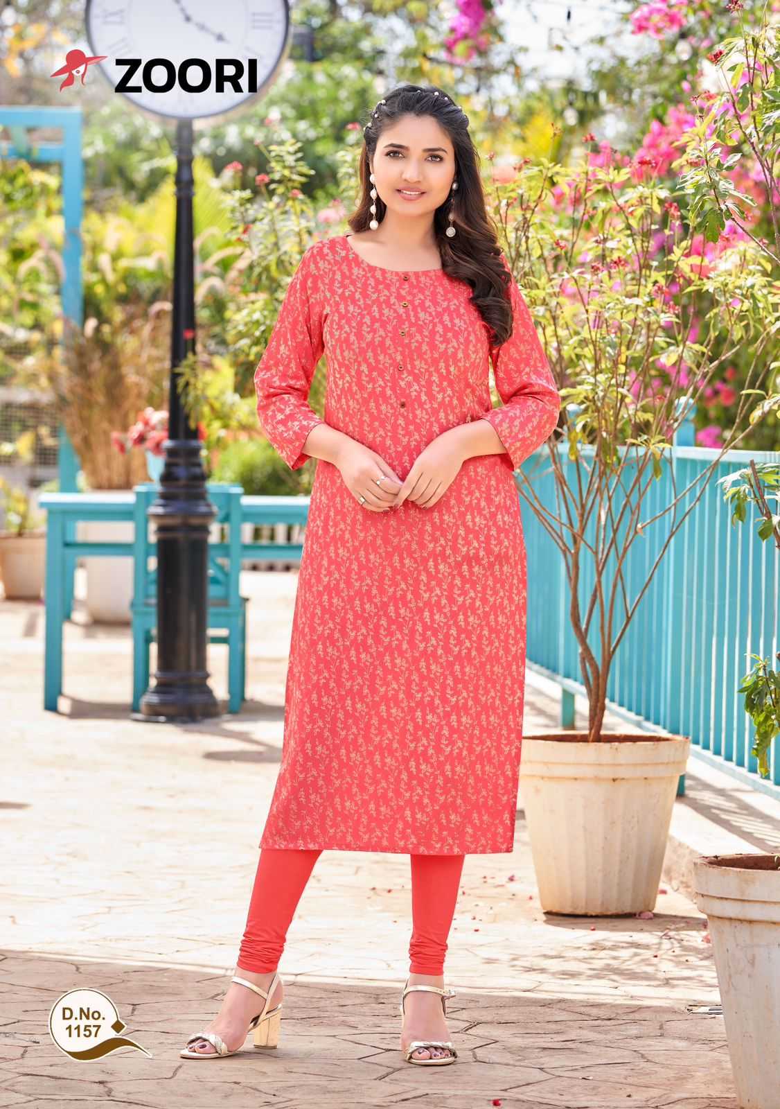 zoori akshara vol 26 stitched fancy rayon straight kurti catalog