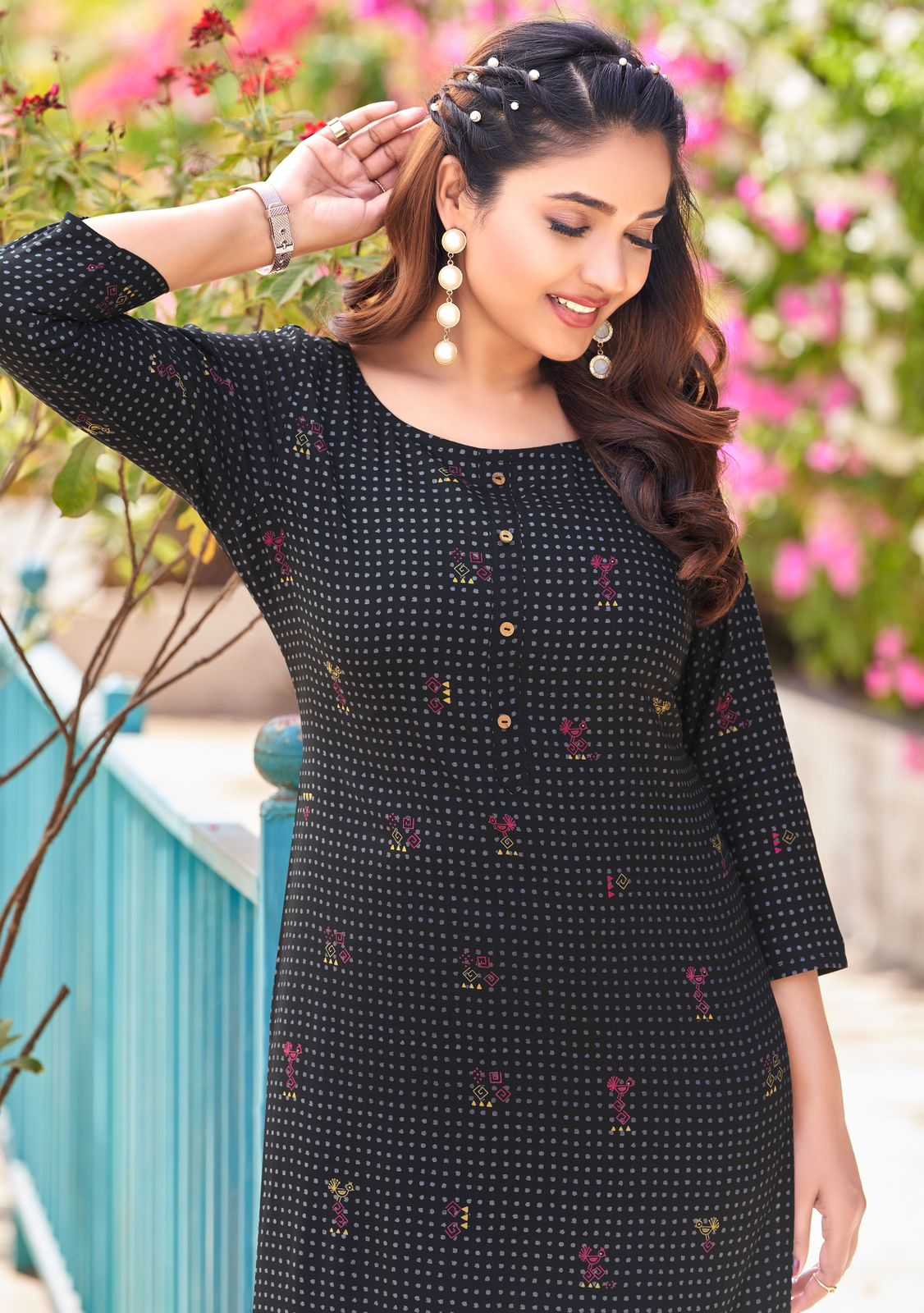 zoori akshara vol 26 stitched fancy rayon straight kurti catalog