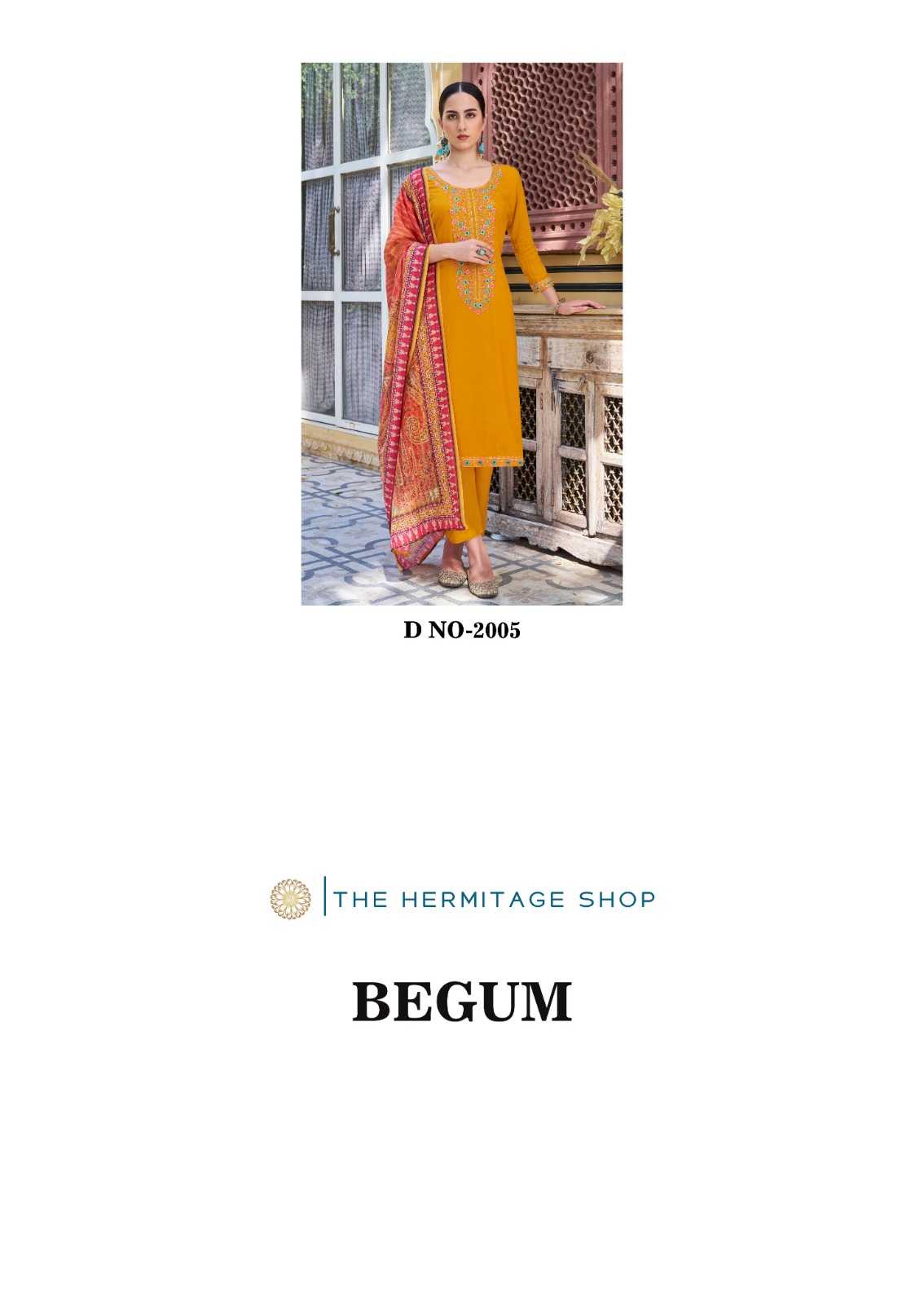 hermitage begum vol 2 festival look pure viscouse rayon salwar kameez readymade