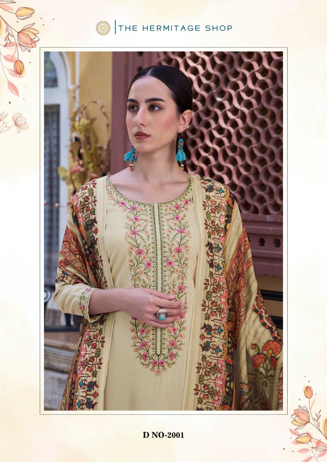 hermitage begum vol 2 festival look pure viscouse rayon salwar kameez readymade