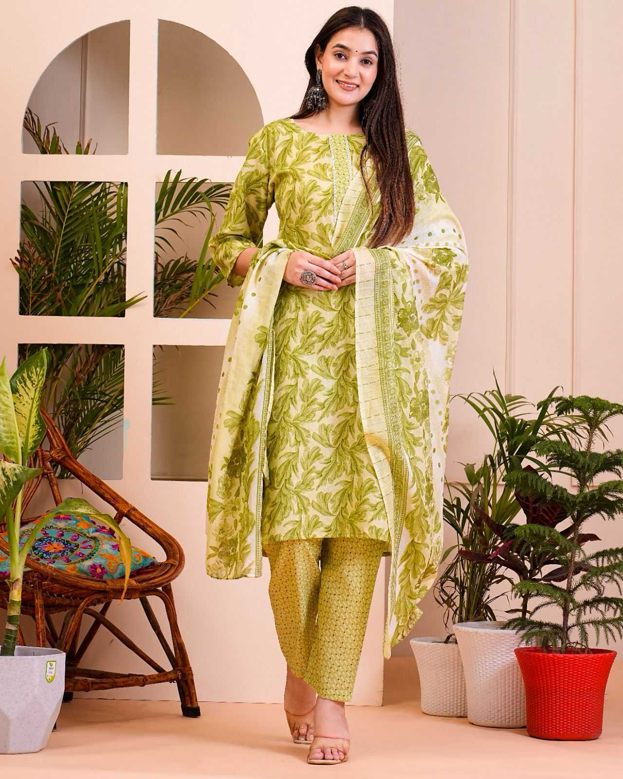 pr heritage slub cotton 3pcs part 2 readymade casual wear combo set in plus size