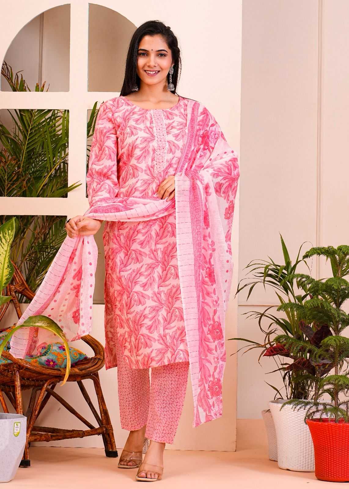 pr heritage slub cotton 3pcs part 2 readymade casual wear combo set in plus size