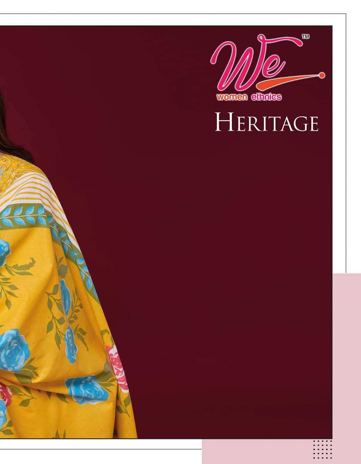 we women heritage cotton printed fancy wear readymade salwar suit 