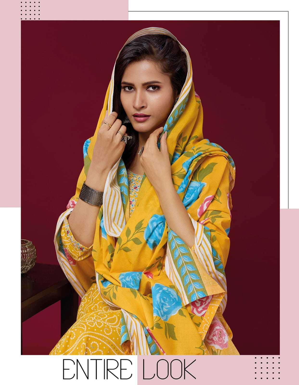 we women heritage cotton printed fancy wear readymade salwar suit 