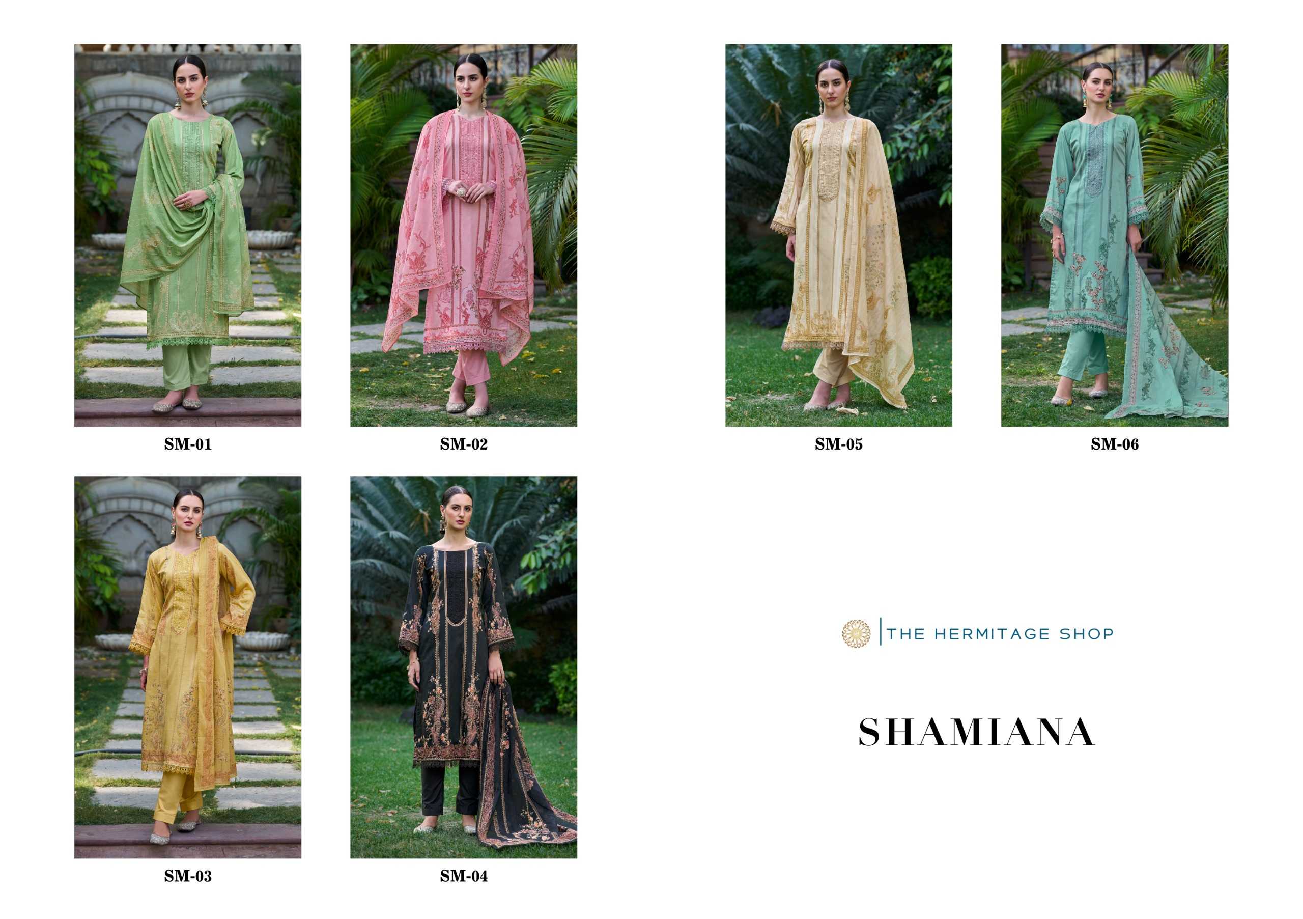 hermitage presents shamiana exclusive pakistani swiss lawn salwar kameez