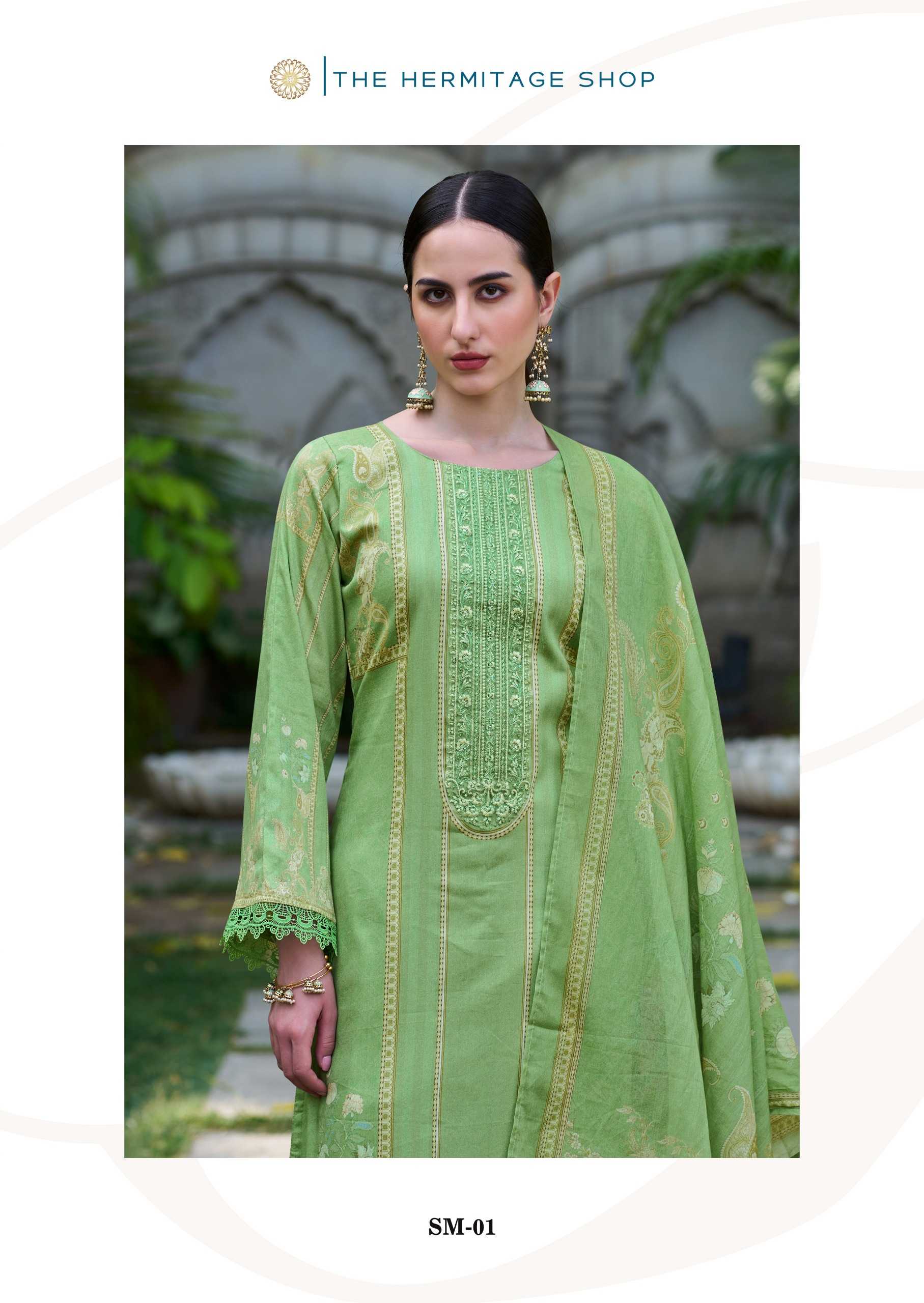 hermitage presents shamiana exclusive pakistani swiss lawn salwar kameez