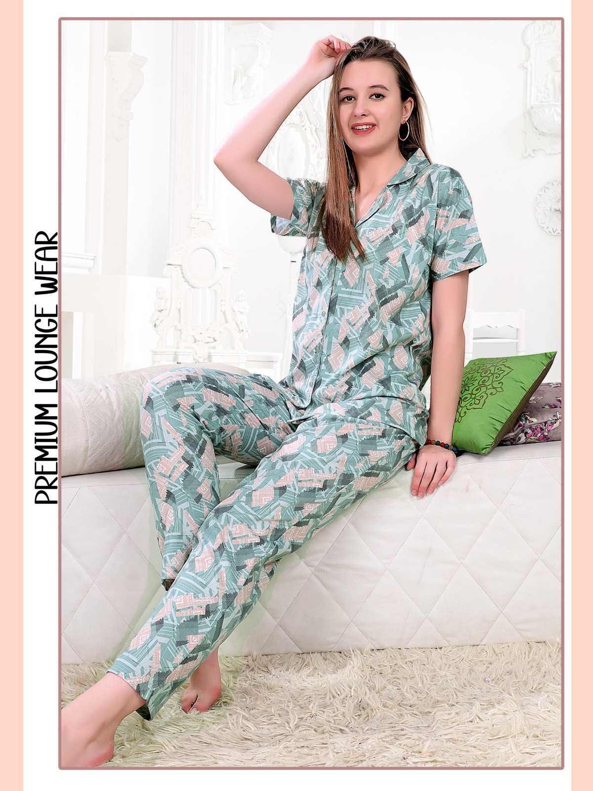 kalavati dove vol 106 premium popcorn fabric full stitch night suit