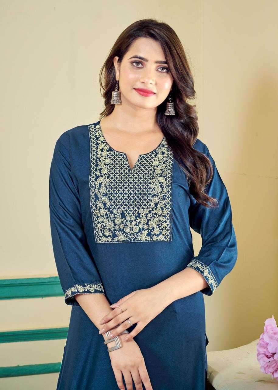 poorvi vol 2 by pr regular wear rayon big size kurtis