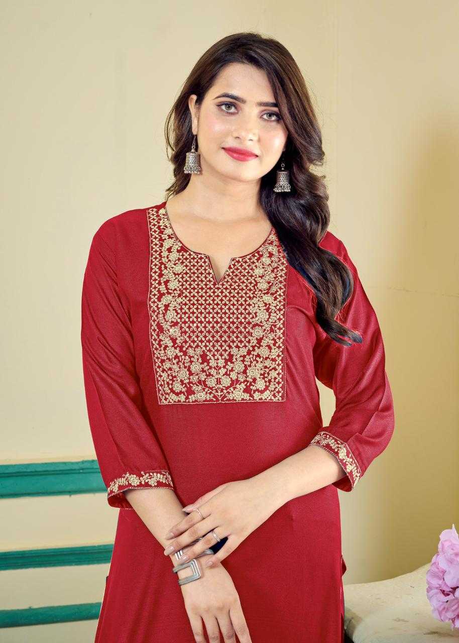 poorvi vol 2 by pr regular wear rayon big size kurtis