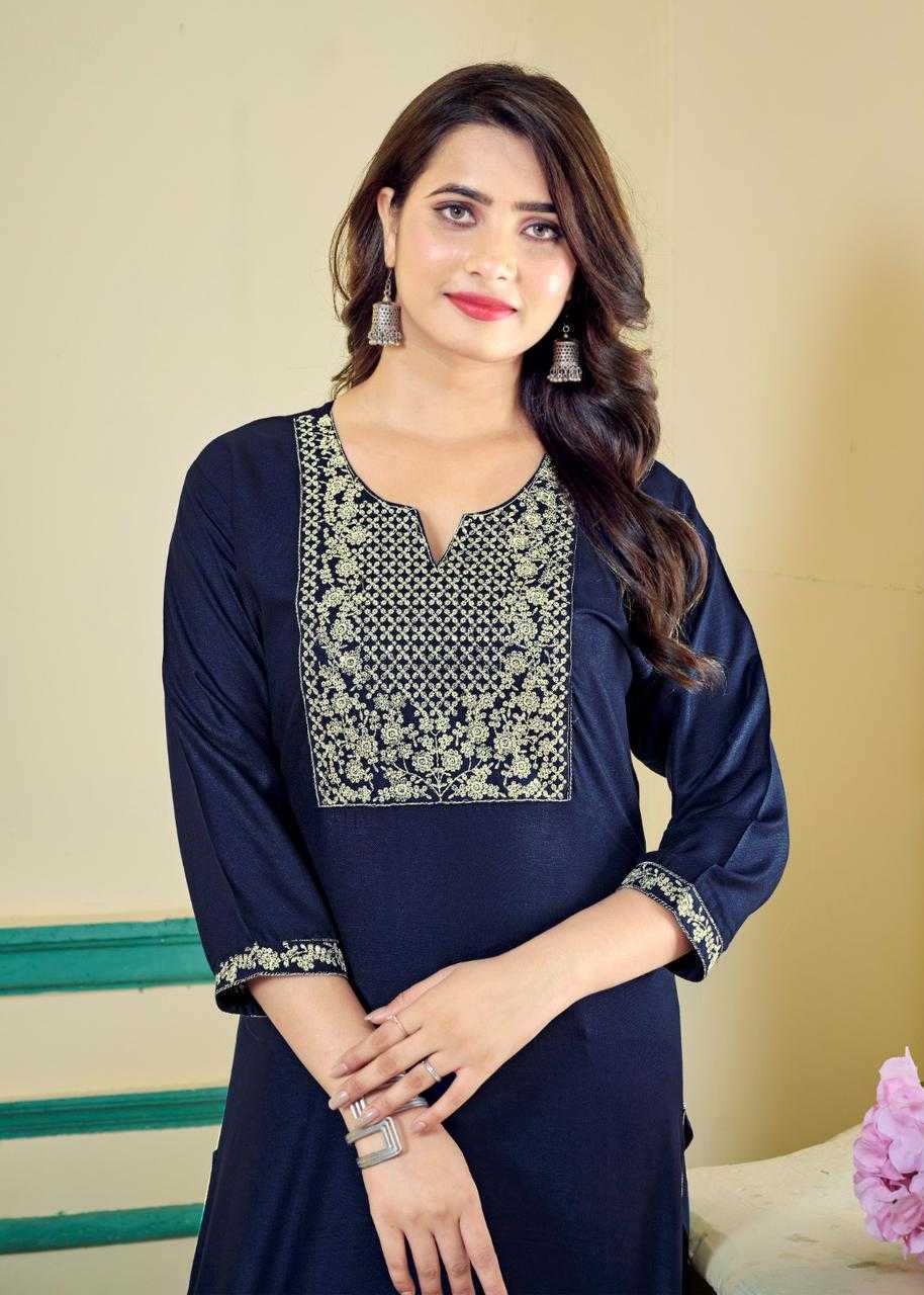 poorvi vol 2 by pr regular wear rayon big size kurtis