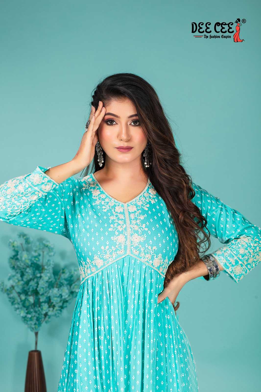 seamore by deecee rayon plain amazing alia style readymade big size long kurti