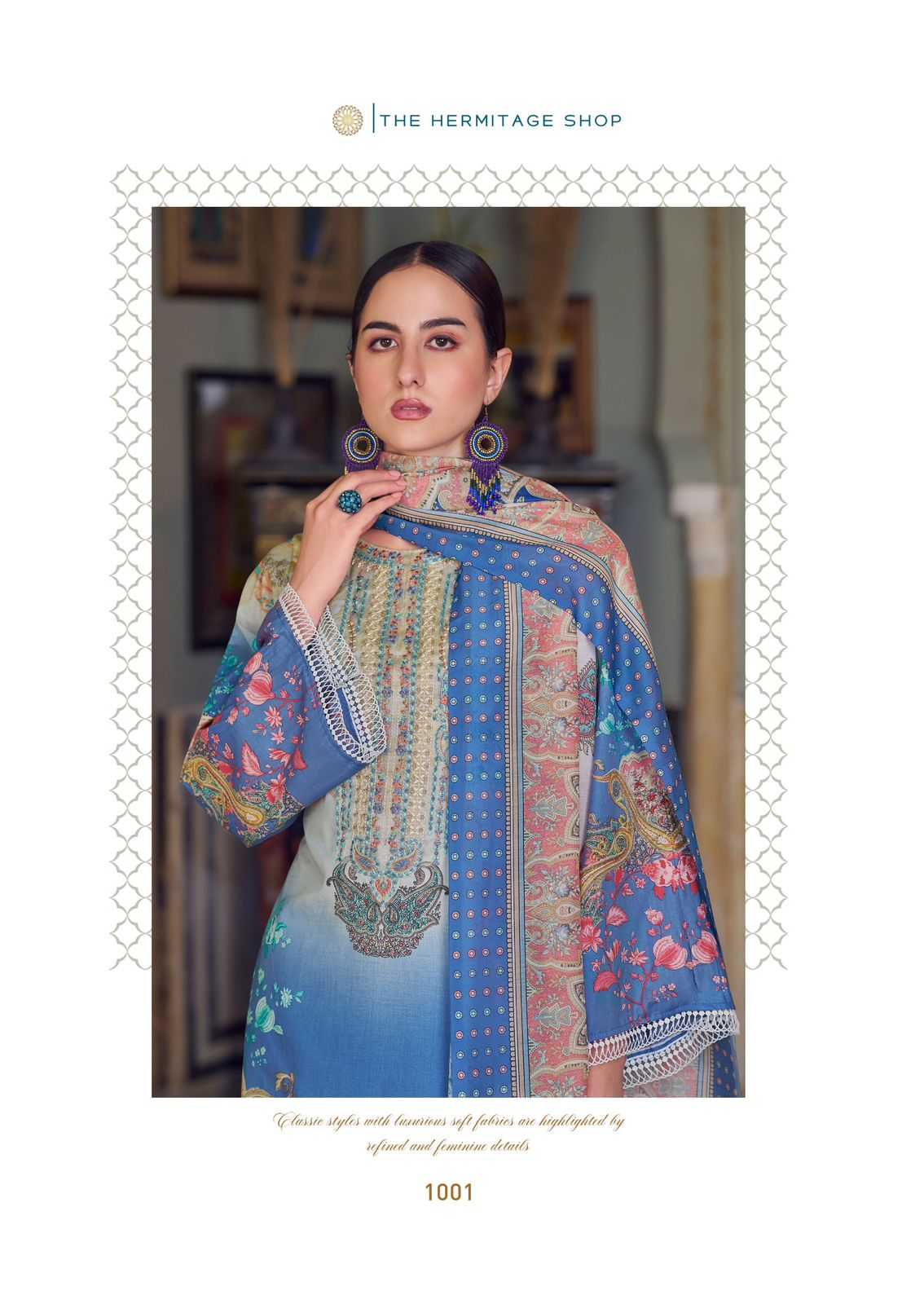 the hermitage meraki lawn karachi print ladies suits 