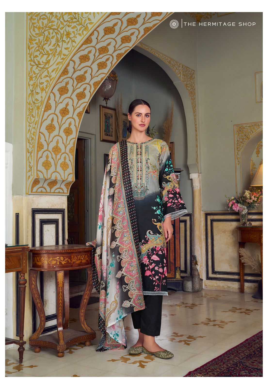 the hermitage meraki lawn karachi print ladies suits 