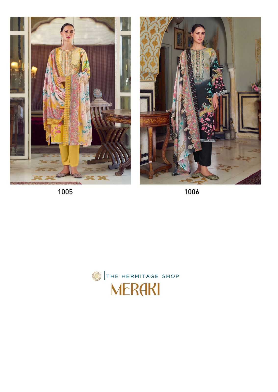 the hermitage meraki lawn karachi print ladies suits 