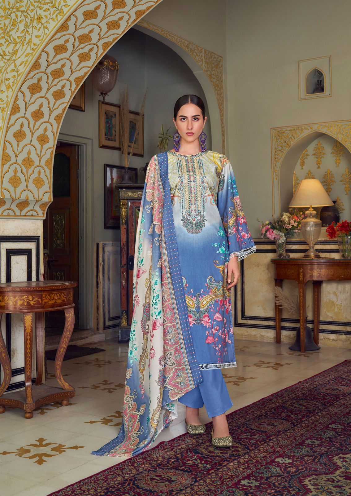 the hermitage meraki lawn karachi print ladies suits 