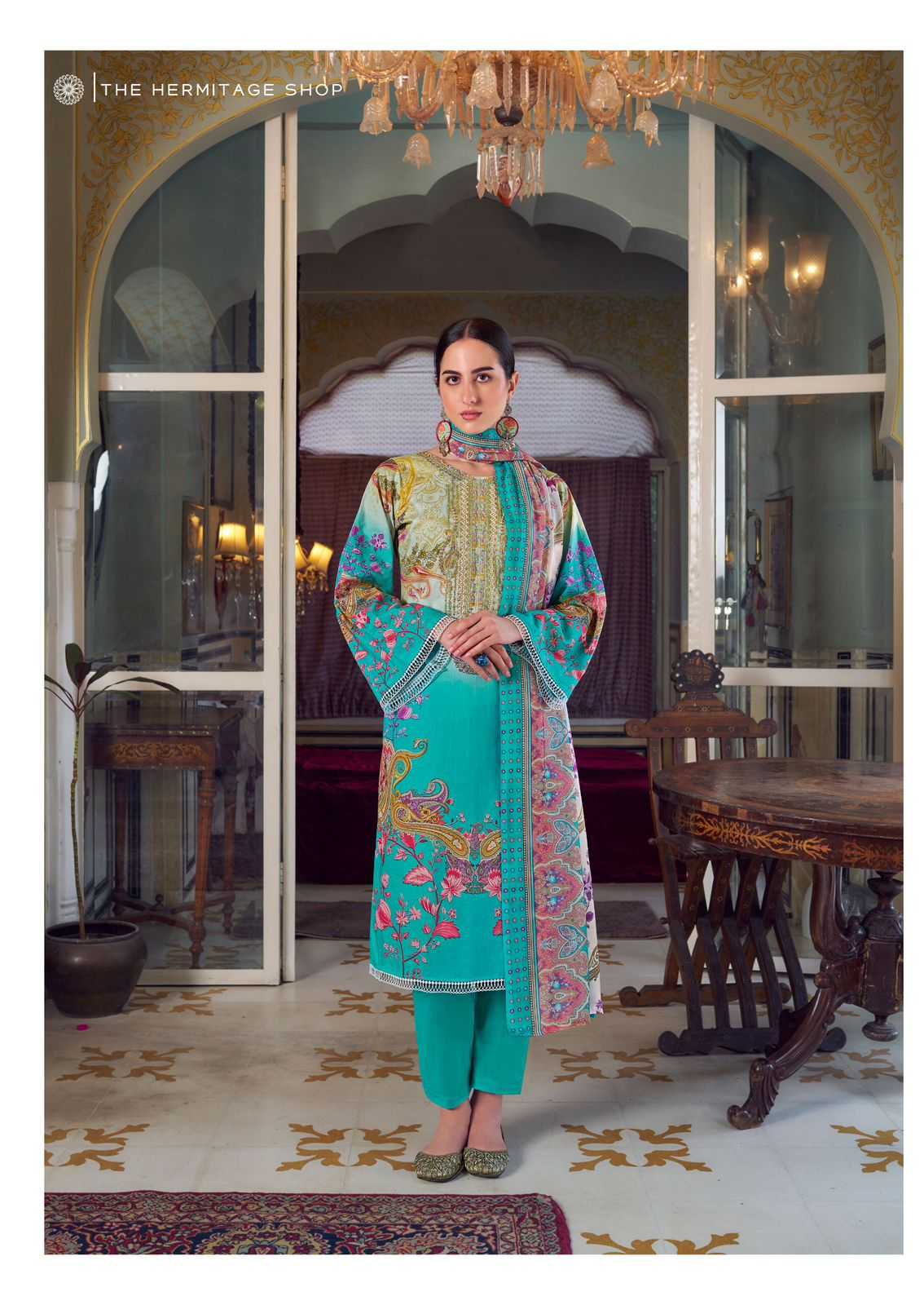 the hermitage meraki lawn karachi print ladies suits 