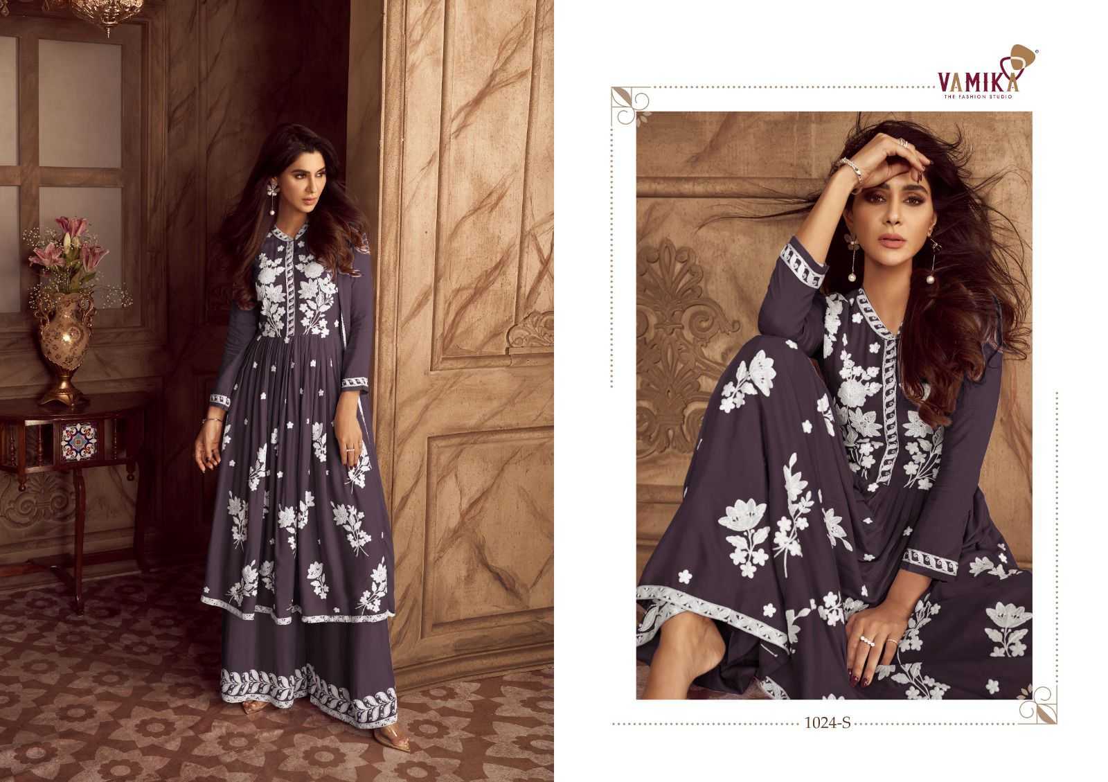 vamika lakhnawi 4 new color plazo pant style exclusive design 