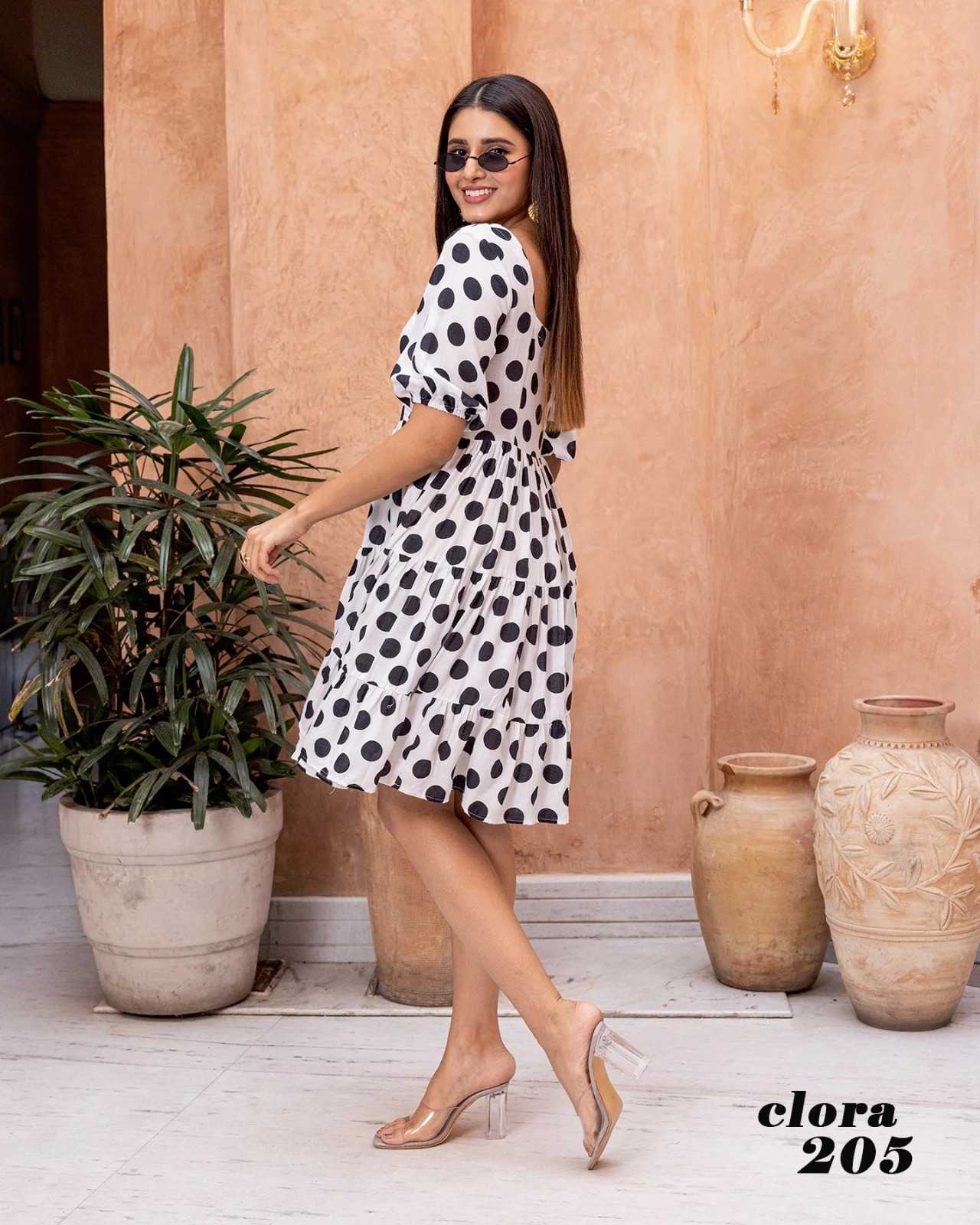 pr clora vol 2 fancy rayon readymade beautiful printed big size flair gown collection 