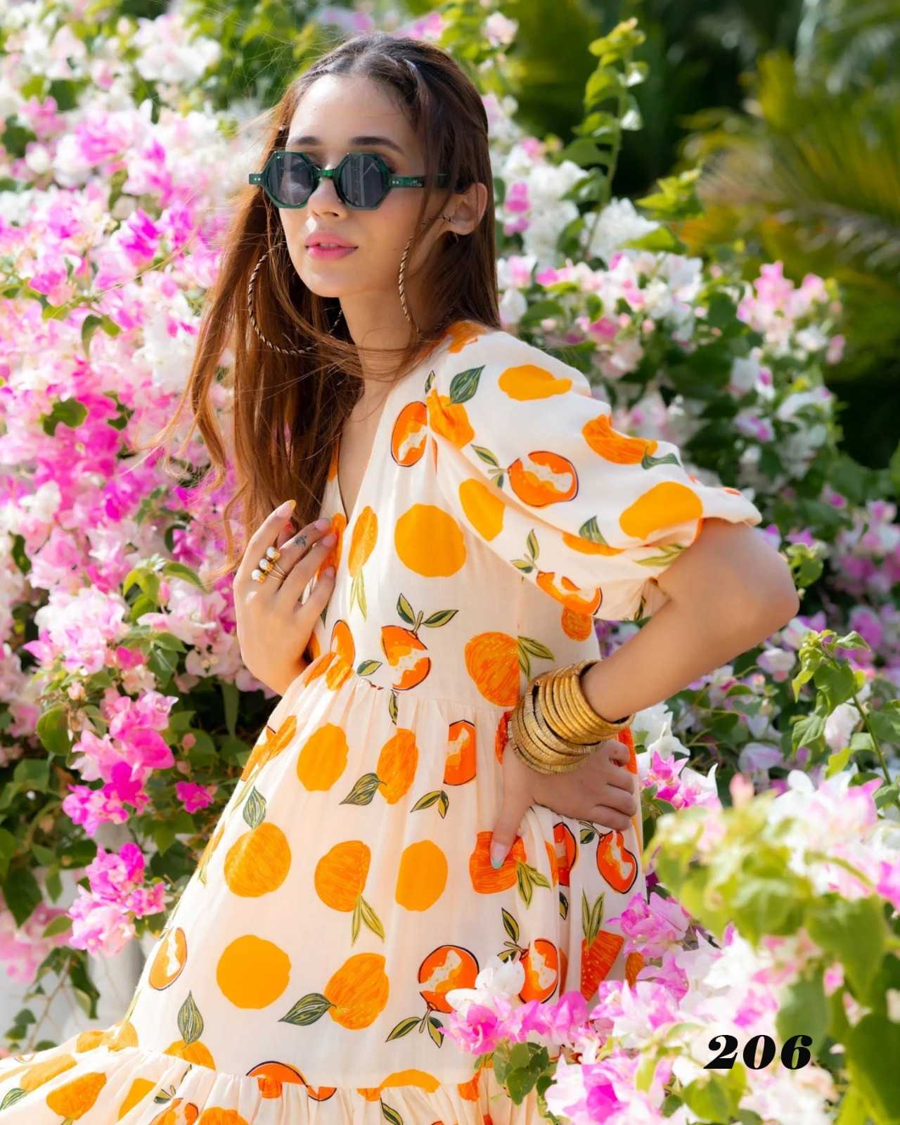 pr clora vol 2 fancy rayon readymade beautiful printed big size flair gown collection 