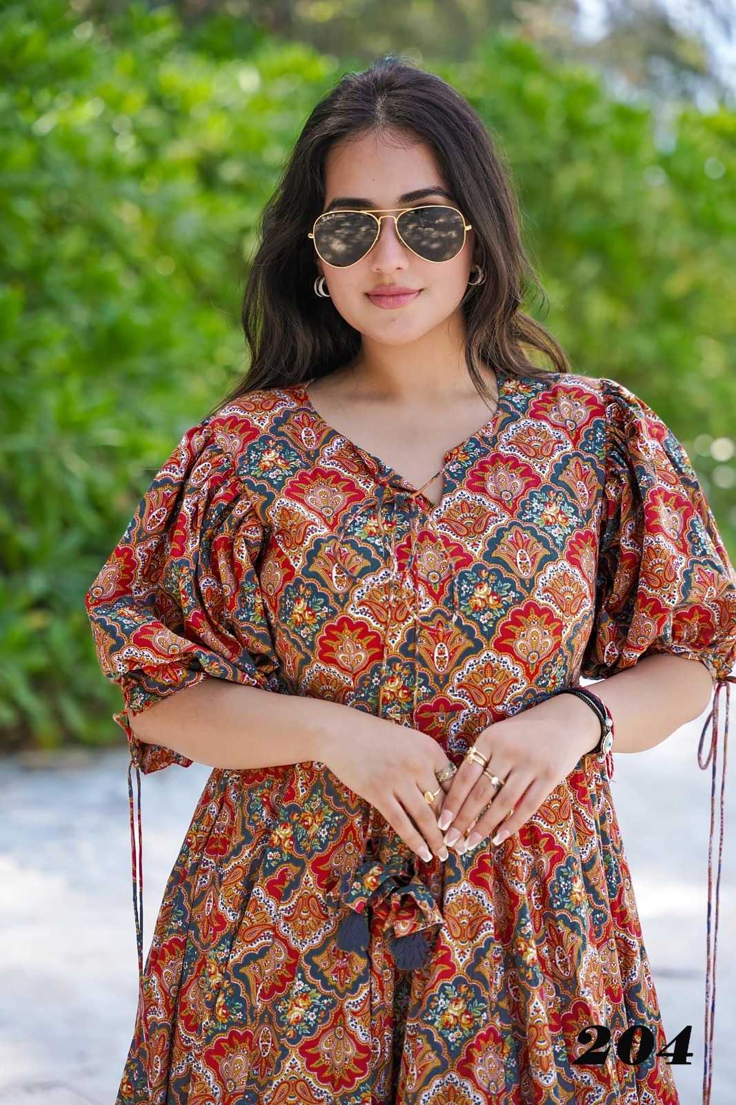 pr clora vol 2 fancy rayon readymade beautiful printed big size flair gown collection 