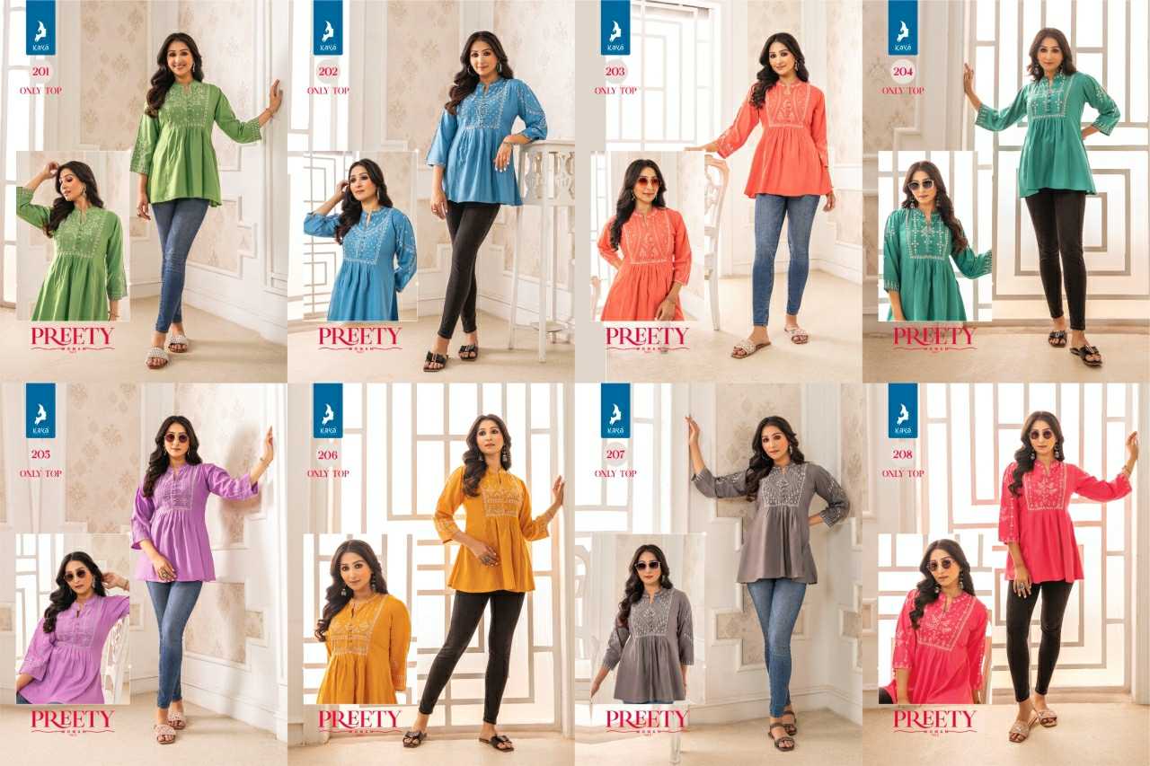 pretty women vol 2 by kaya readymade classy outfit big size short top exports 