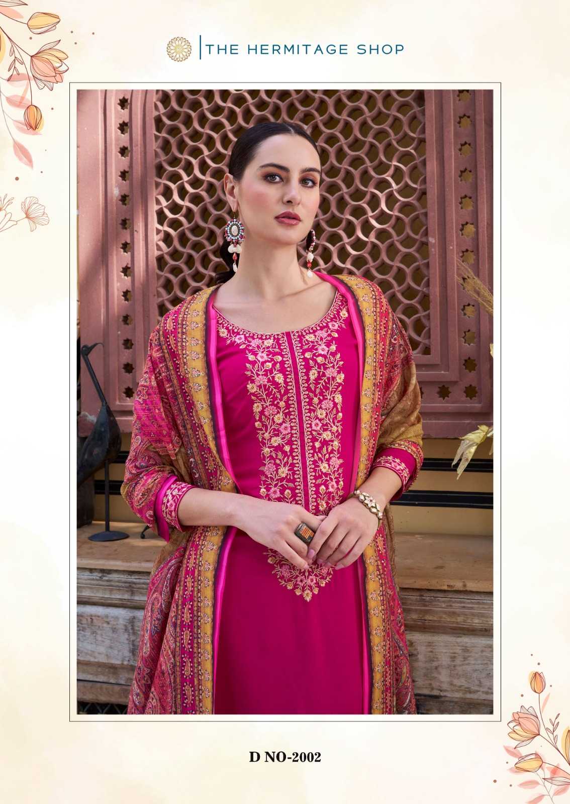 the hermitage begum vol 2 beautiful look rayon viscose designer pakistani salwar suit