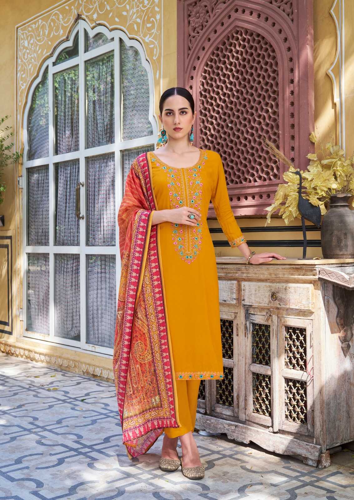 the hermitage begum vol 2 beautiful look rayon viscose designer pakistani salwar suit