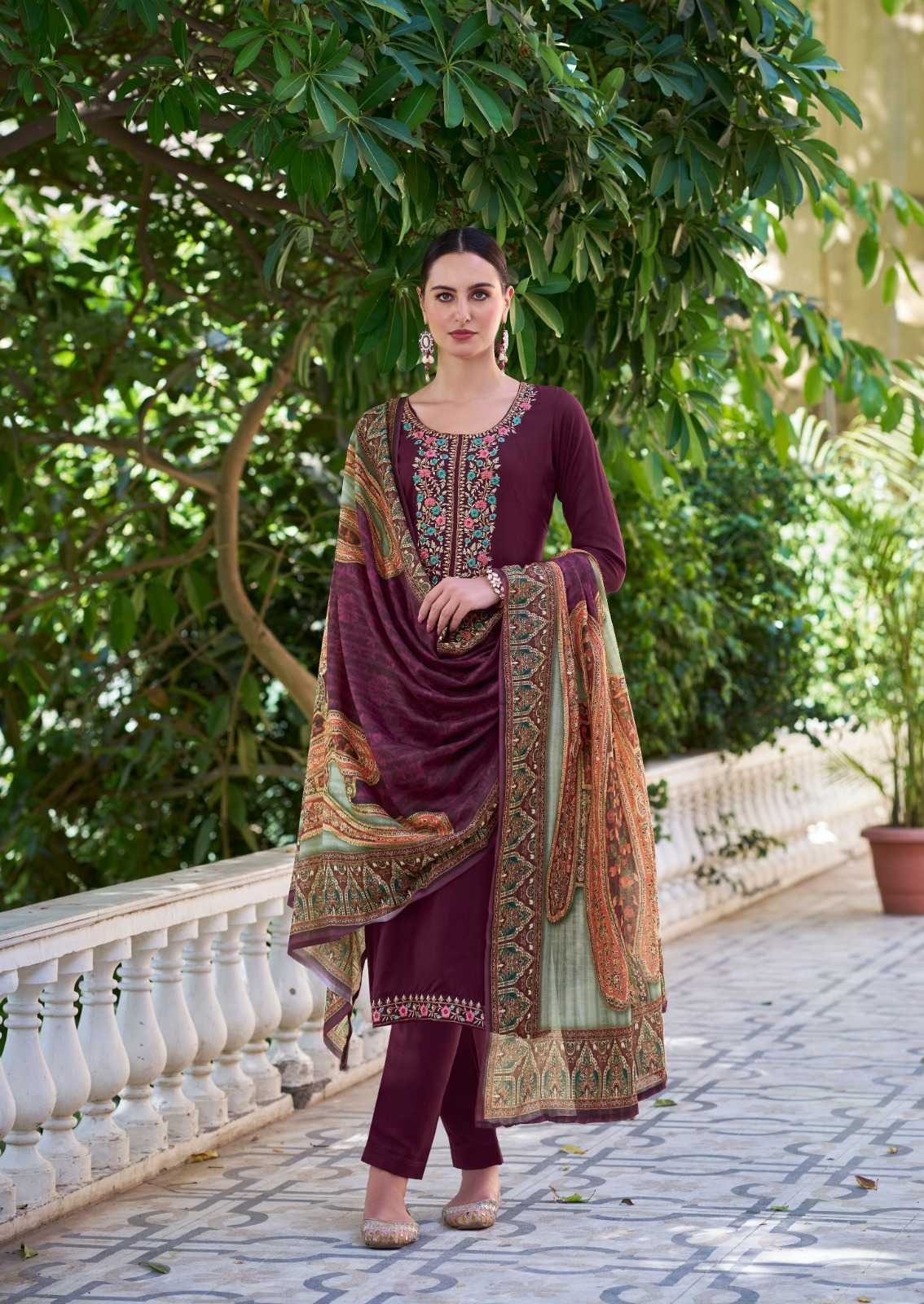 the hermitage begum vol 2 beautiful look rayon viscose designer pakistani salwar suit
